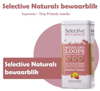 bewaarblik voor knaagdier snacks met actie