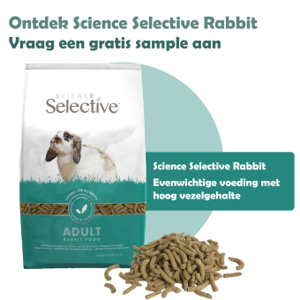 gratis sample science selective rabbit konijnenvoer