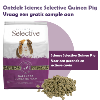 gratis sample science selective guinea pig voer