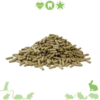 Vezelrijke konijnenbrok in hersluitbare emmer