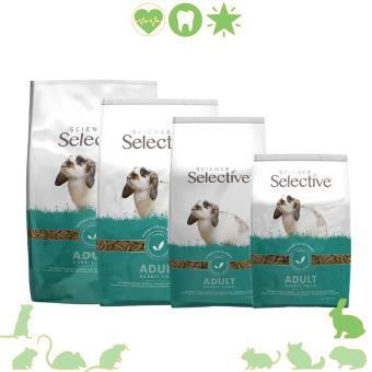 Selective Rabbit konijnenbrokken met 25 procent vezels voor gezonde spijsvertering