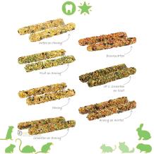 Knaagdiersticks in 7 verschillende smaken