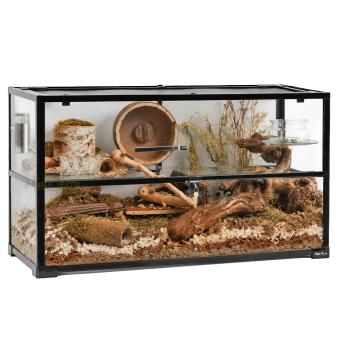 Knock down glazen terrarium 100 x 40 x 50 cm