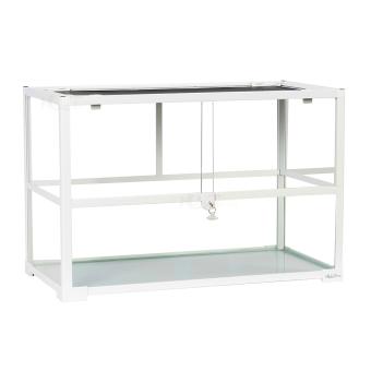 Wit glazen terrarium van 70 x 40 x 50 cm