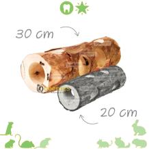 Holle boomstam Tunnel Trixie 30 cm voor knaagdieren