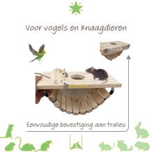 Zitplank met gat & Hangbrug