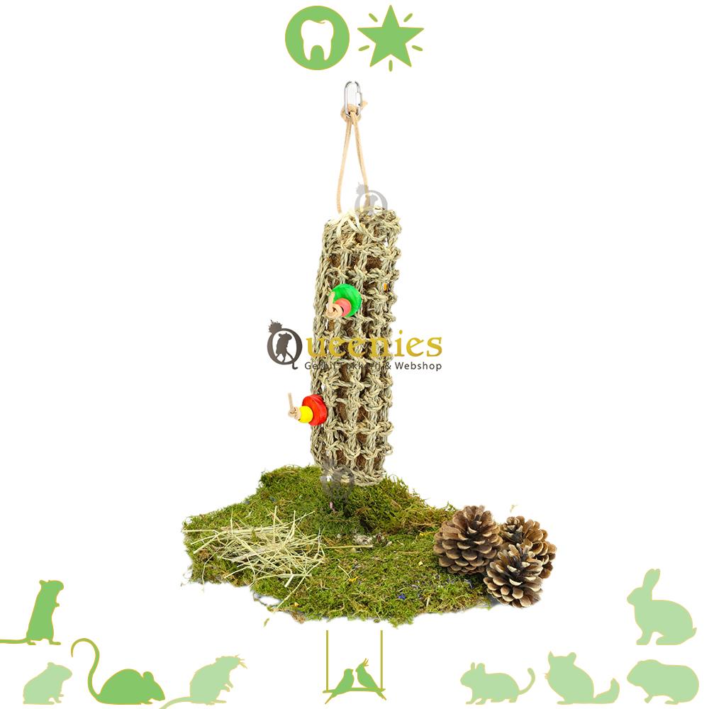 Zeegras met Kokosvezel 39 cm – Klimspeelgoed voor Knaagdieren en Vogels