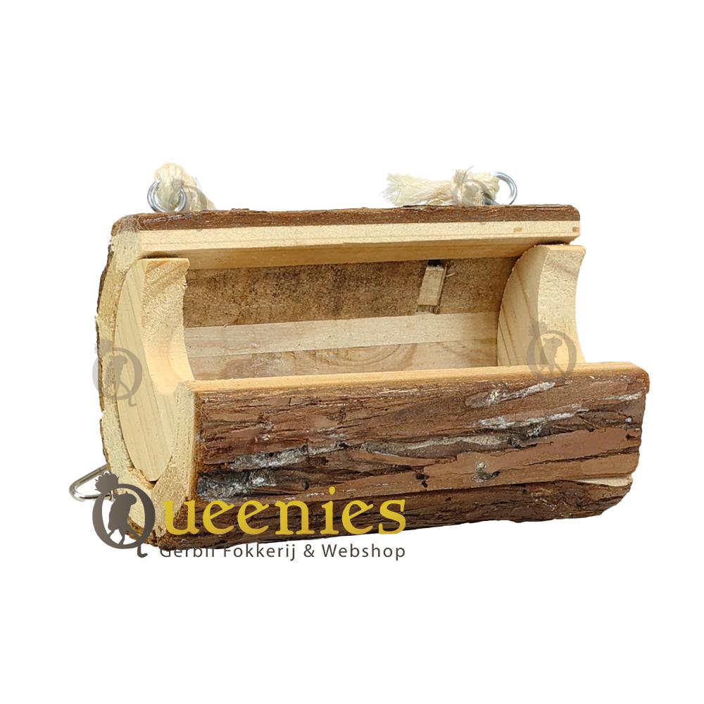 schommelbank van hout en touw