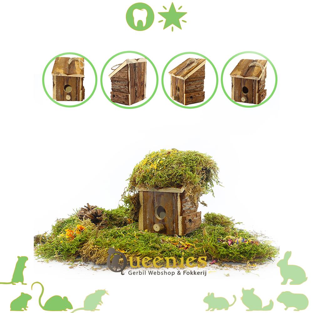 Huis vierkant met schuin dak 16 cm