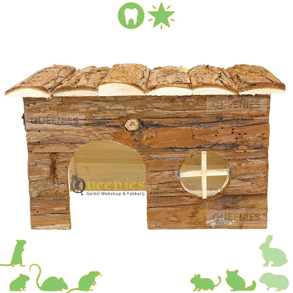 Hamsterscaping huisje Jerrik 28 cm voor Syrische hamsters