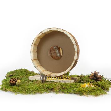 Houten looprad 23 cm met natuurlijke uistraling