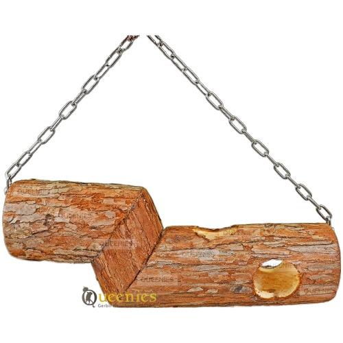 Hangbrug met ketting en tunnel