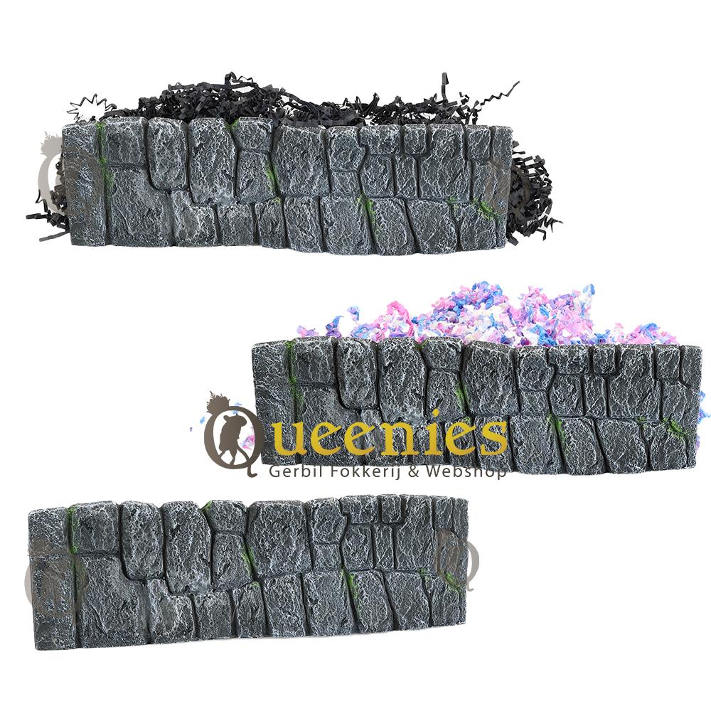 Natuur getrouwe rots muur 38 cm met mos