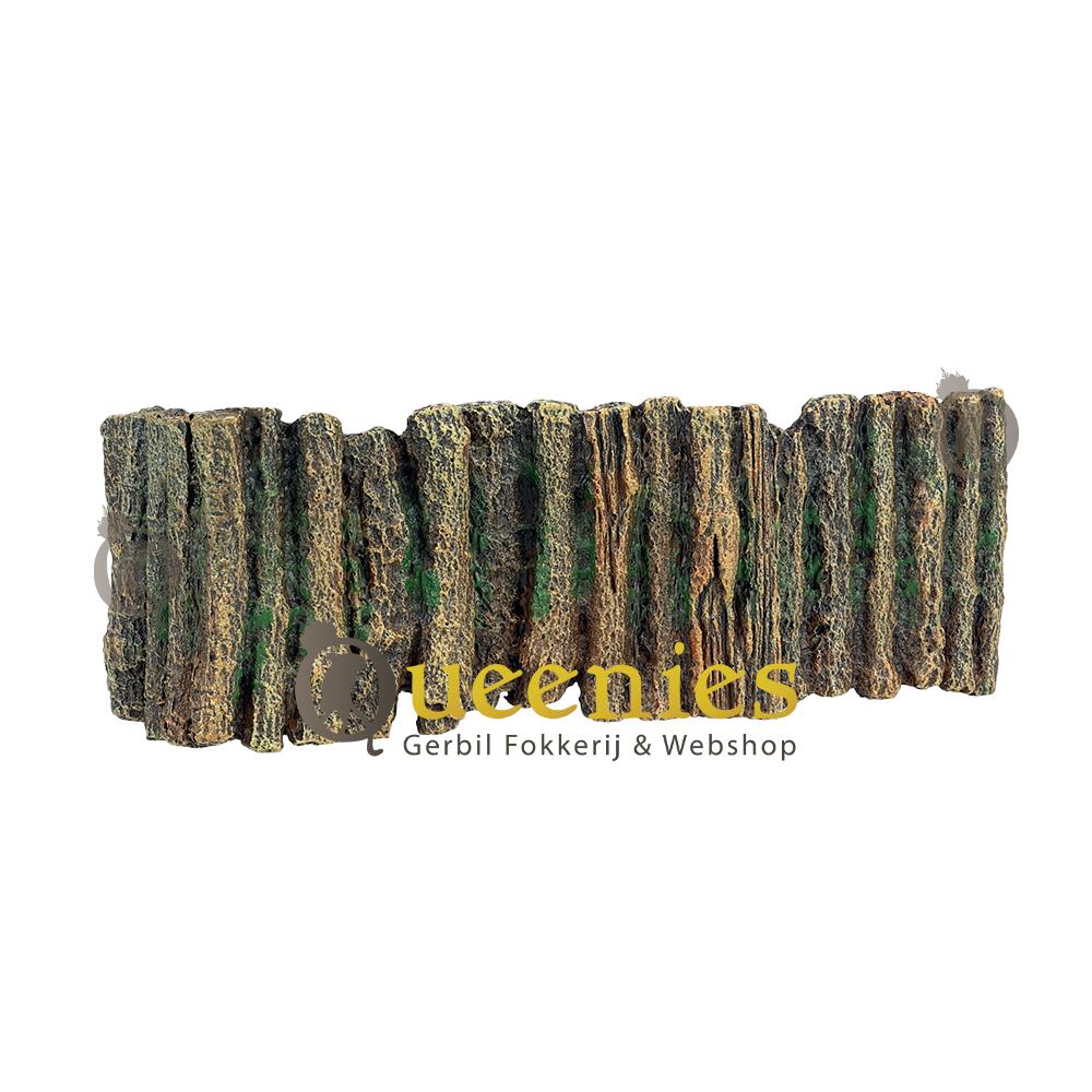 Hamsterscaping muur met rotsen