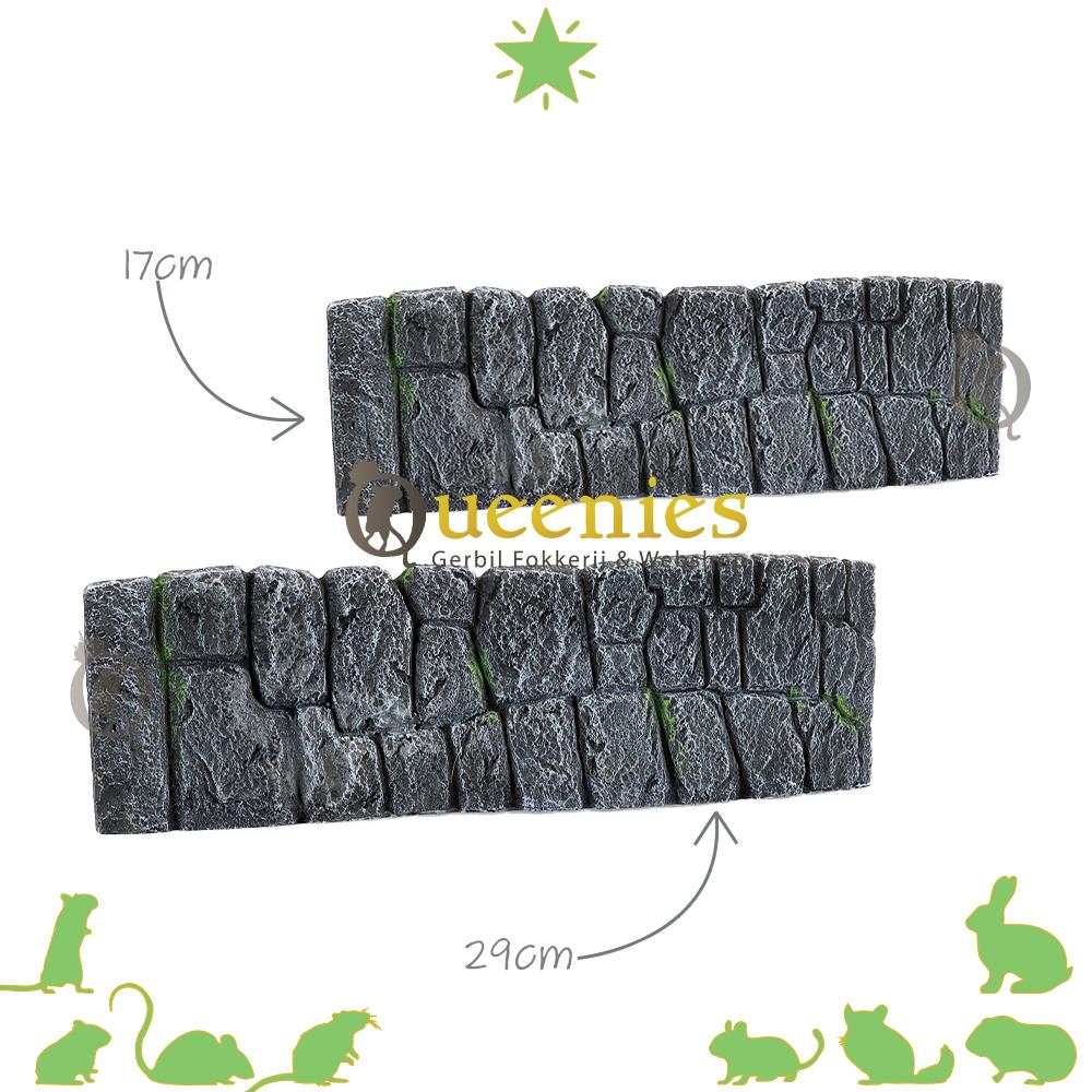 Rots afscheiding 17cm voor Hamsterscaping