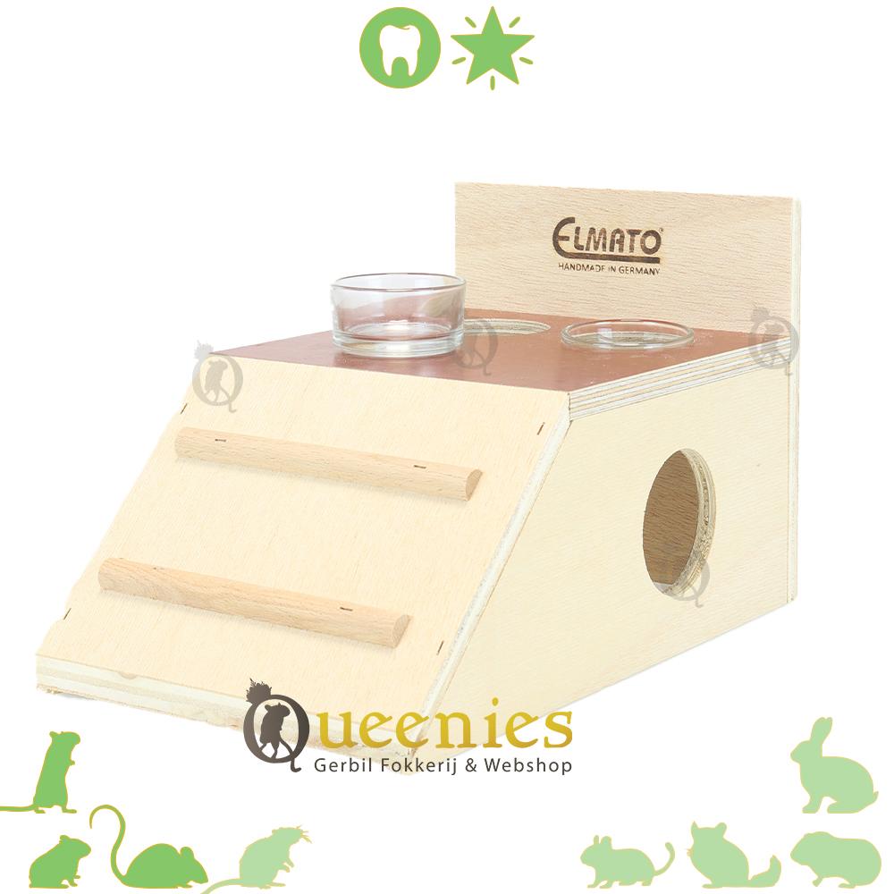 Voerhuis met stormbaan voor hamsters