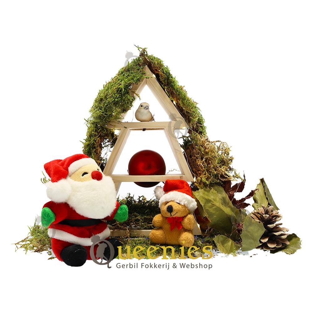 Houten Klauterboom 25 cm voor in Hamsterscaping