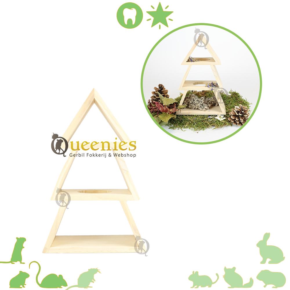 Houten Klauterboom 25 cm – de perfecte speelplek voor Gerbils en Muizen