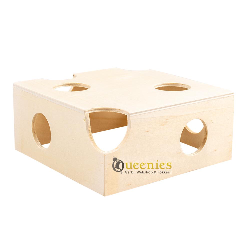 Houten kaashuis voor kleine Knaagdieren