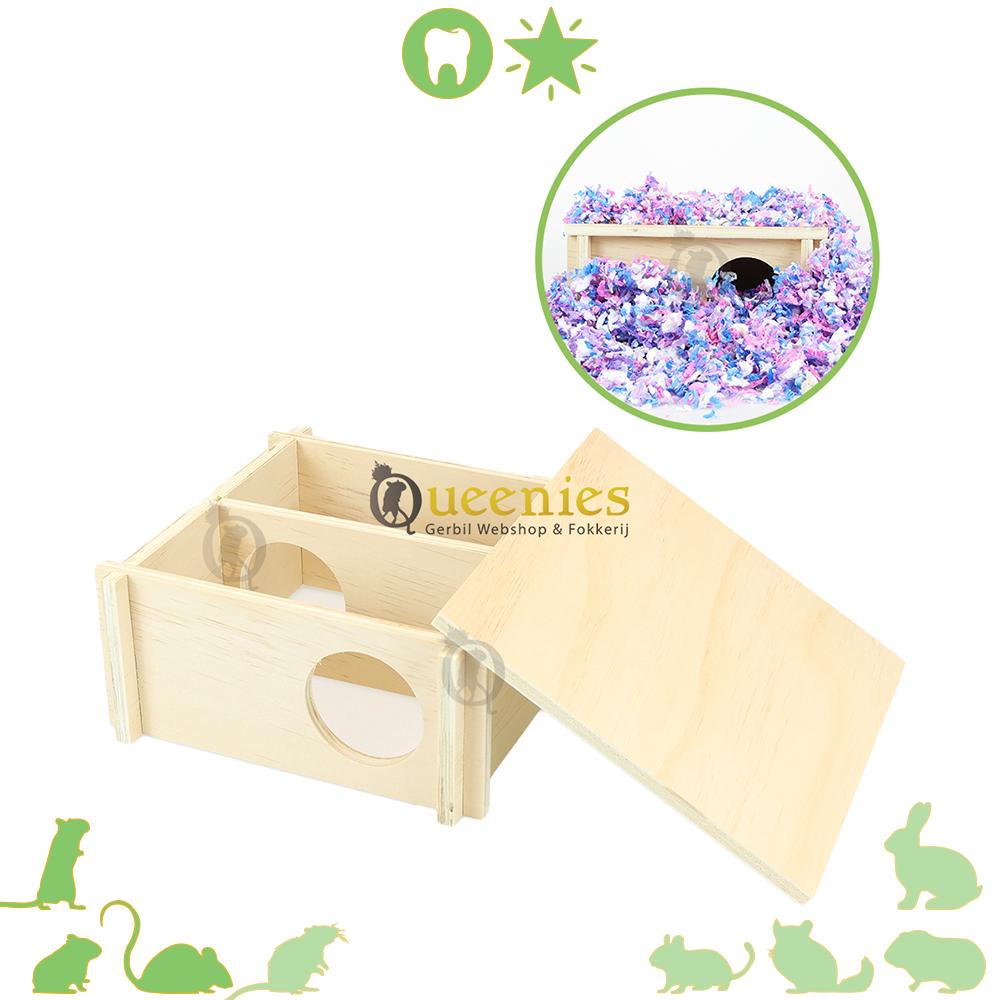 Bungalow Muizenhuis 2 kamer voor Kleine Knaagdieren