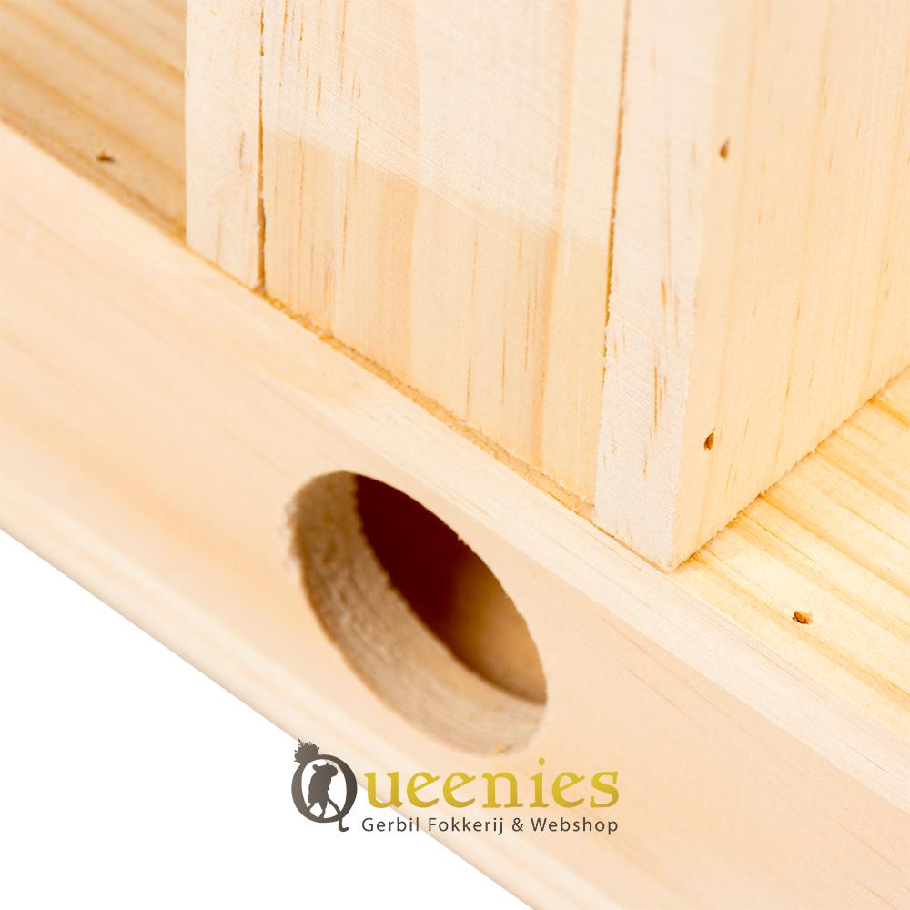 Houten T-model Tunnel voor muizen