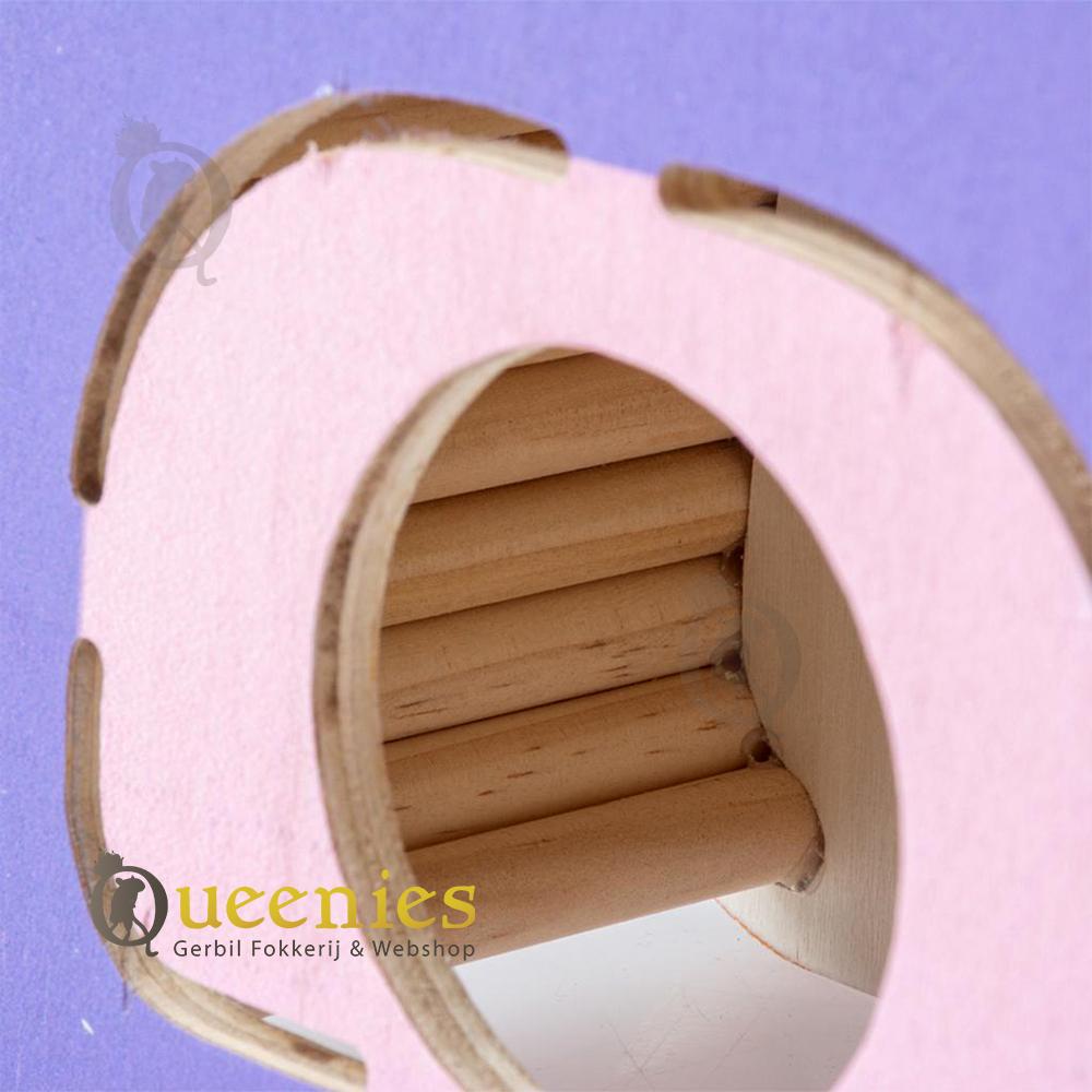 Schattig roze knaagdierhuisje