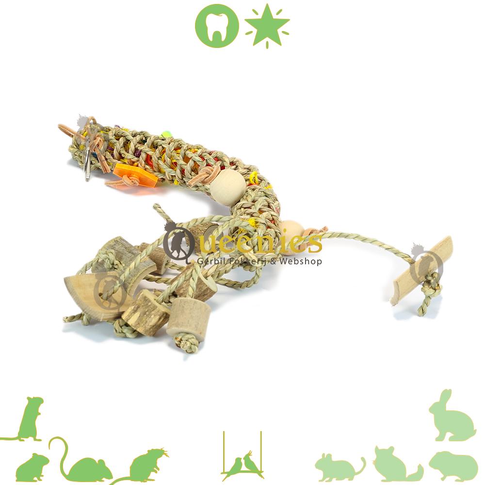 Slingertouw van Zeegras voor Knaagdieren en Vogels