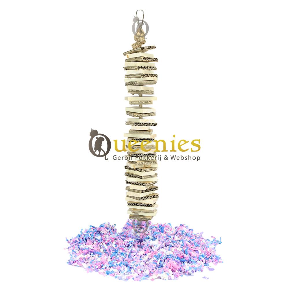 Slingertouw als klimspeelgoed voor muizen