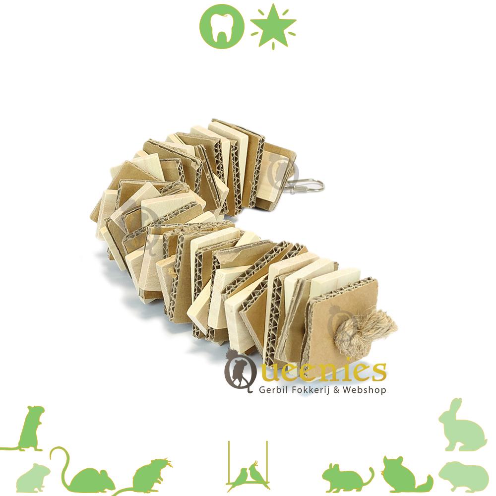 Speeltouw van karton voor Hamsters