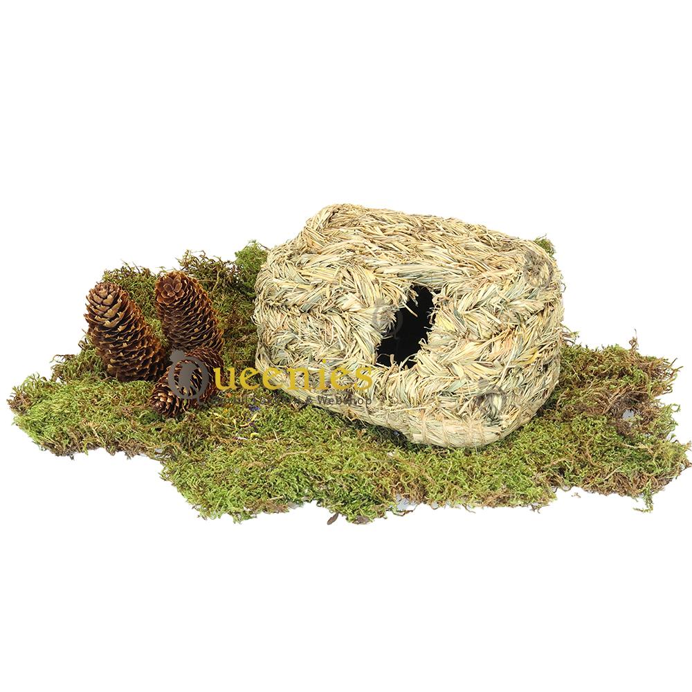 Grasnest langwerpig met opening 26 cm