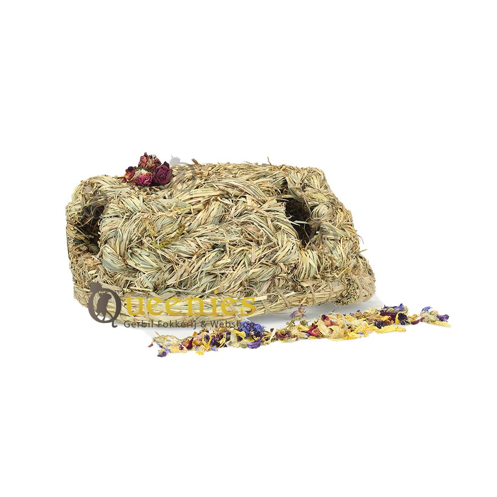 Grasnest langwerpig met opening 26 cm