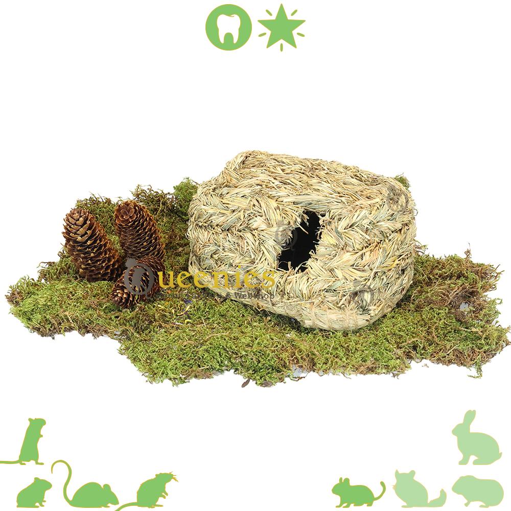 Grasnest langwerpig met opening 26 cm