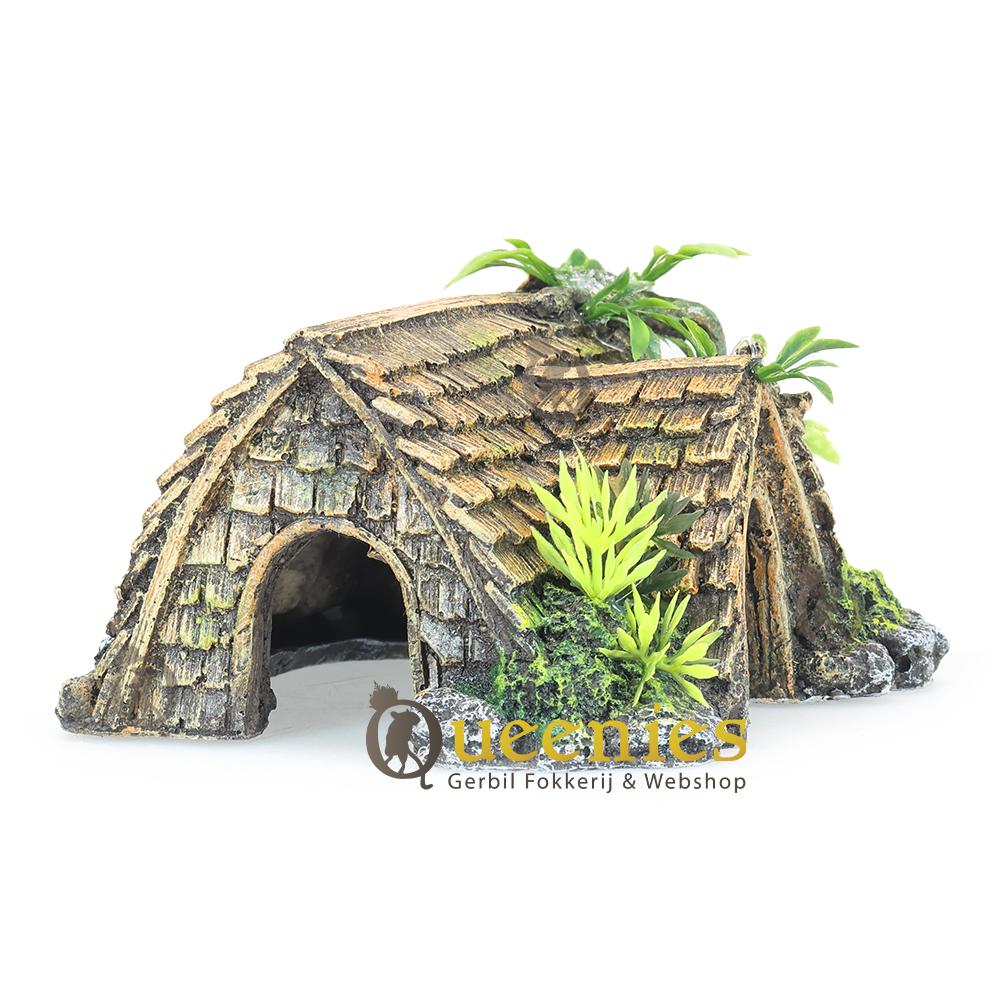 Tropisch knaagdierhuis van palmbladeren