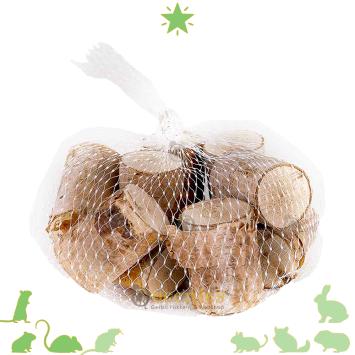 Boomstammetjes van natuurlijk hout voor hamsterscaping in hamster terrarium