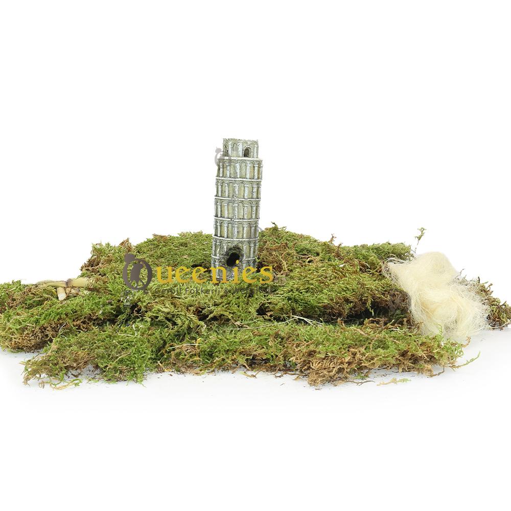 Gedroogd mos met Jutte en Kunsthars producten knaagdieren