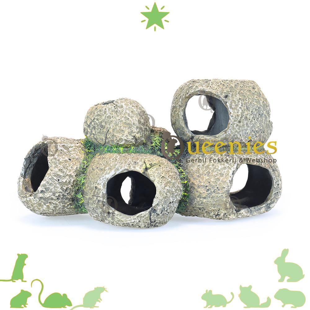 Grotten systeem voor Gerbils in Gerbilscaping