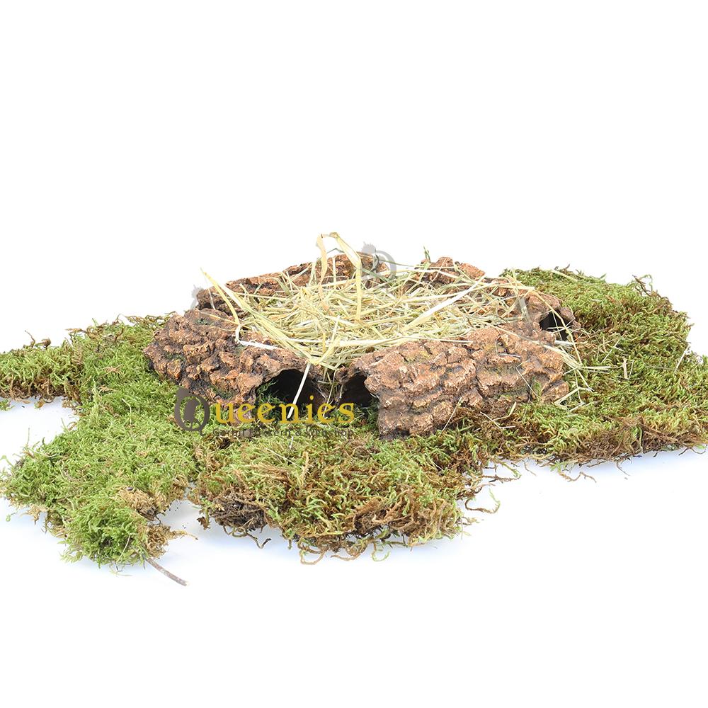 Zandbad van hooi gemaakt van Kurk hars