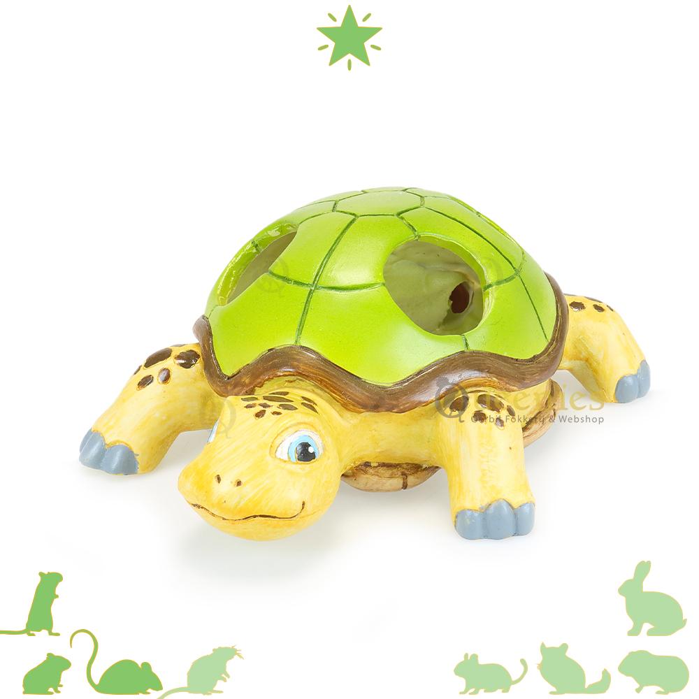 Schildpad Huis 30 cm - met 4 openingen geschikt voor Gerbils en Goudhamsters