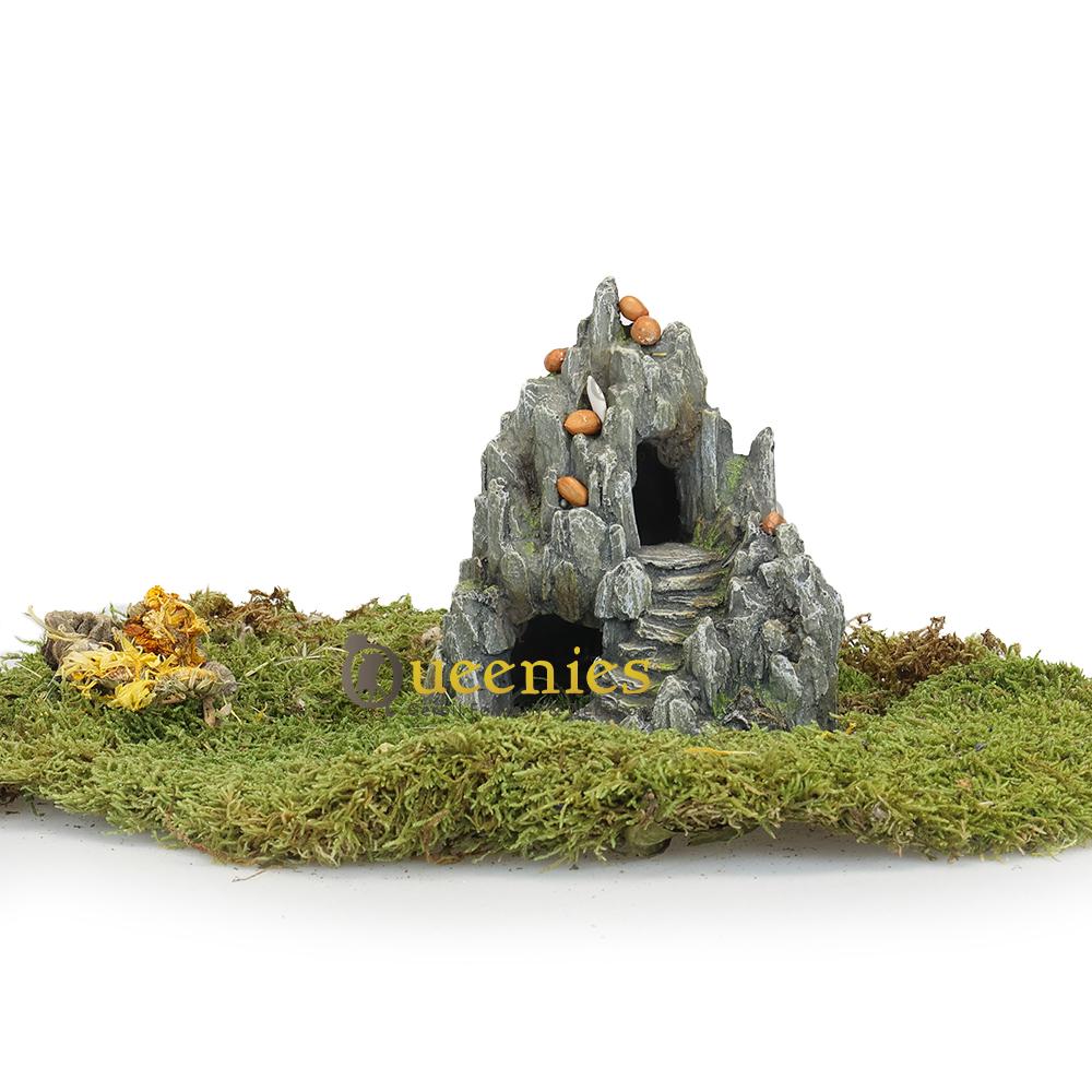 Rots aankleden met gedroogd terrarium mos voor Gerbils en hamsters