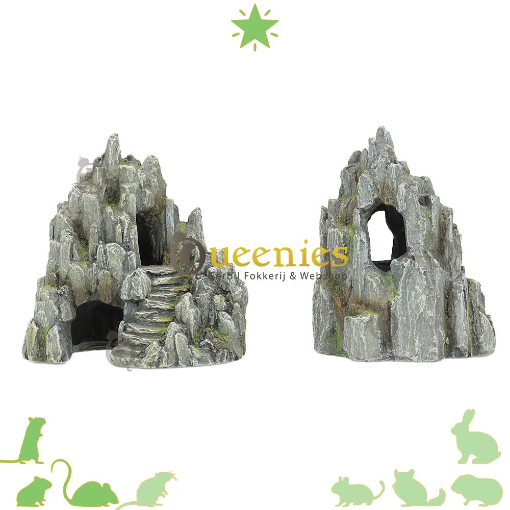 Rots cave van kunsthars voor Hamsterscape
