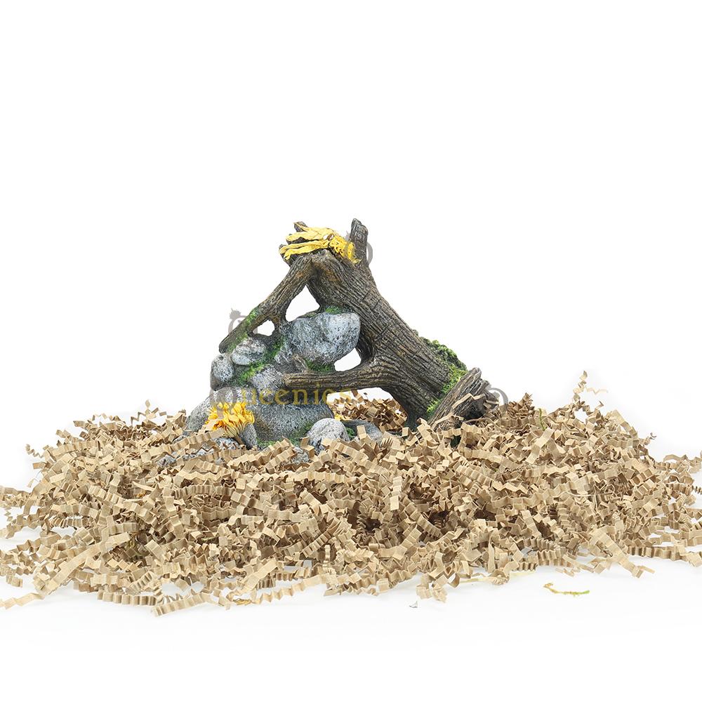 Gerbil speelgoed van kunsthars wat knaagproef is met natuurlijke uitstraling