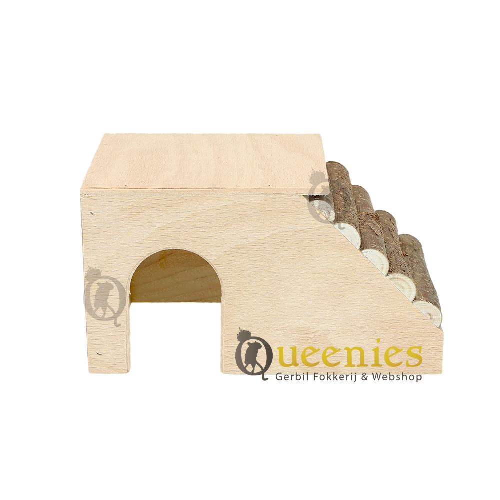 Hamsterhuis met natuurlijke materialen