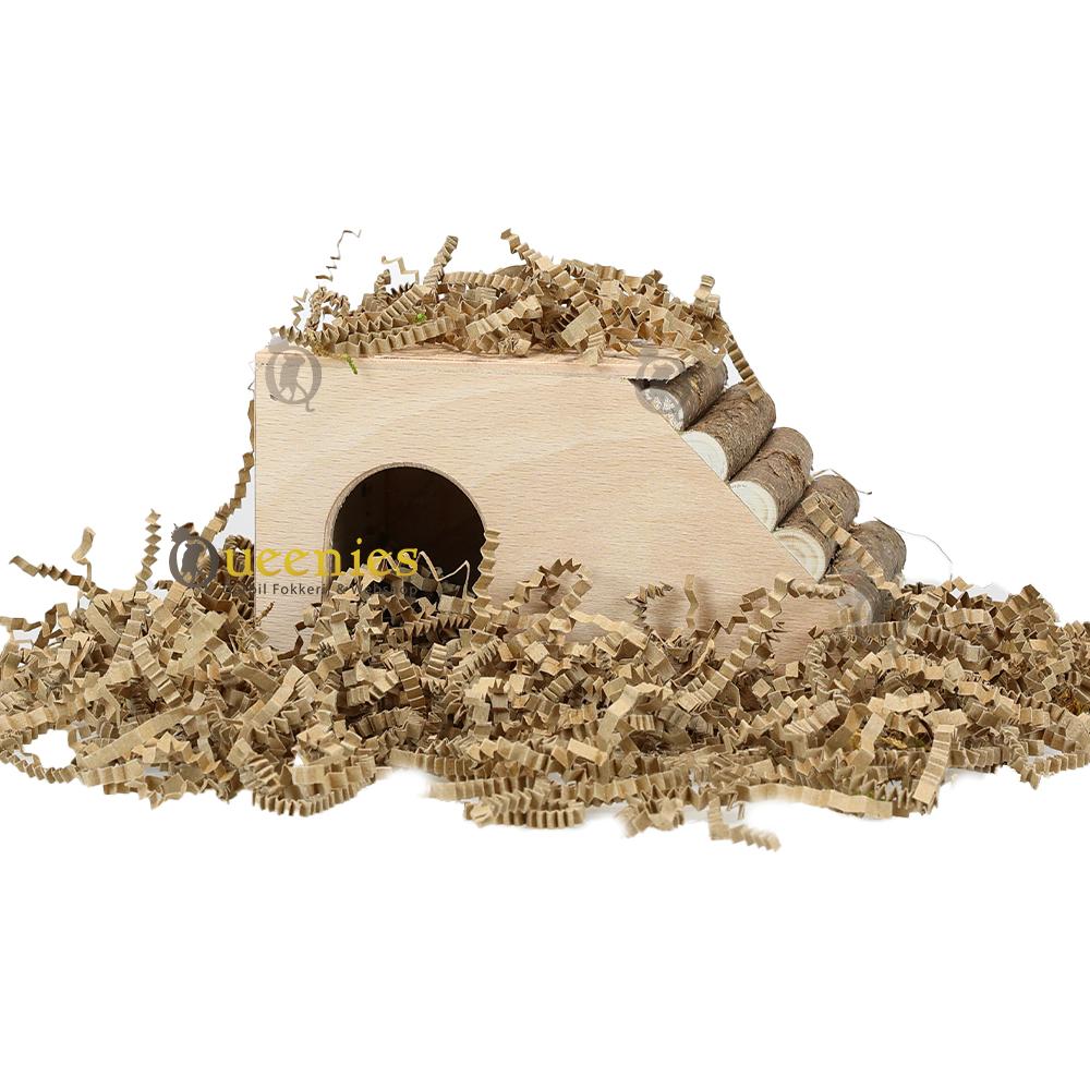 Duurzaam en natuurlijk Hazelnoot dak voor Gerbils