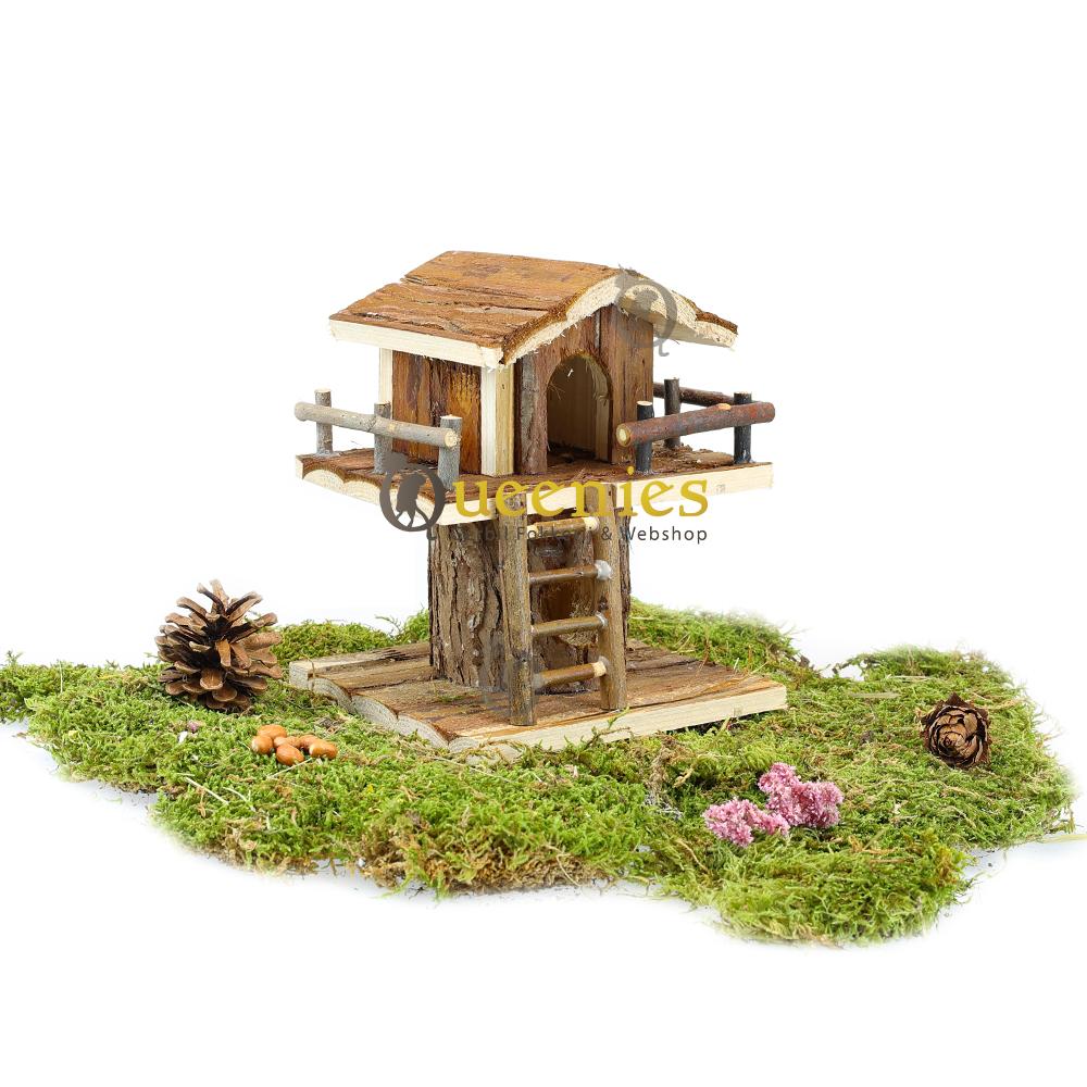 Boomhut 22 cm knaagdierhuisje