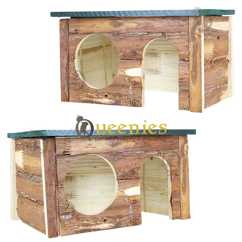 Blokhut hout met afneembaar dak zonder spijkers