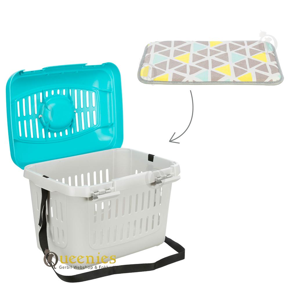 Vervoersmand Mini Capri Blauw met Sunny Ligmat