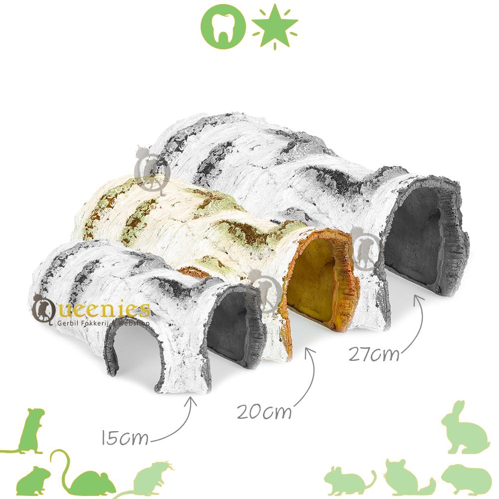 Berkentunnel voor muizen in muizenkooi