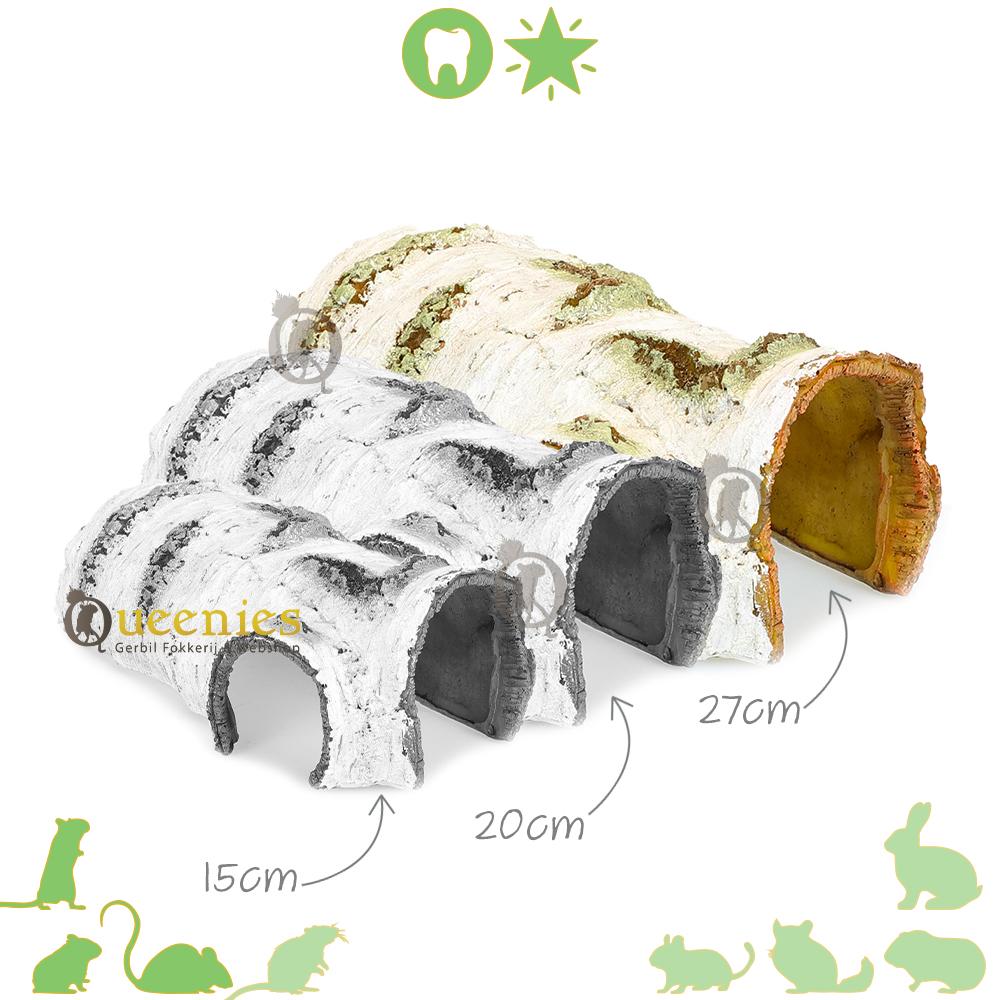 Halve berkentunnels voor Knaagdieren of Reptielen