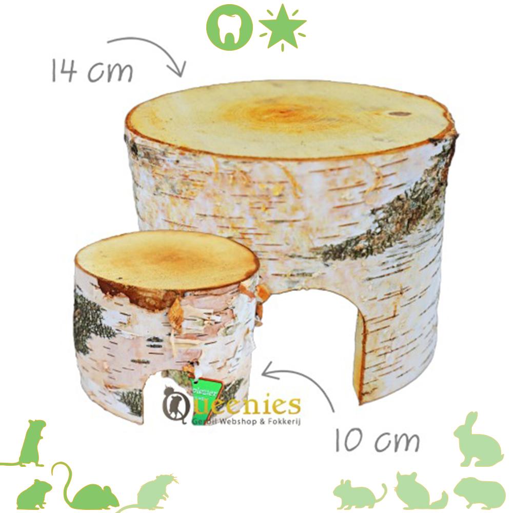 Berkenhuis voor kleine knaagdieren