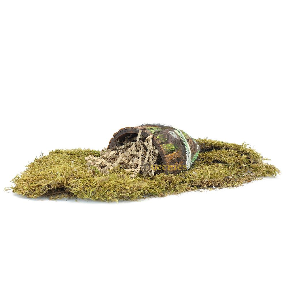 In moslandschap geplaatst